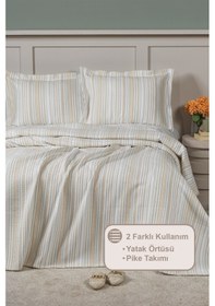 Resim Elart Harmony Yatak Örtüsü Takımı Çift Kişilik 240x250 Cm Tarçın Tarçın 
