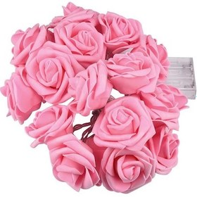 Resim Pembe 5 M 50led Usb/pil Kumandalı Gül Çiçek Led Peri Dize Işıklar Çelenk Noel Ağacı Dekorasyon Açık Sokak Lambası Düğün Bahçe Dekor 5m 50led-battery Pembe 