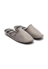 Resim Twigy Ekose Erkek Ev Terliği Gri-3 41/46 AA0558 Gri 