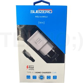 Resim Hızlı ve Akıllı 9V 2.4A (TYPE-C) Şarj Aleti Subzero SG16 