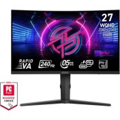 Resim MSI MPG 275CQRXF 27" 240Hz 0.5ms 2K WQHD FreeSync Premium Rapid VA Curved Gaming (Oyuncu) Monitör 