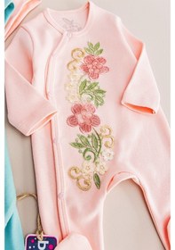 Resim Babymod Kız Bebek Tulum Güpürlü Ikili Uzun Kollu Tulum Takım 