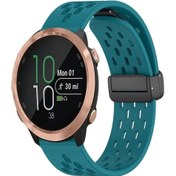 Resim Sones Garmin Forerunner 645 20mm Katlanır Manyetik Toka Silikon Saat Kordonu 