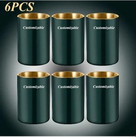 Resim Dashanshop 6 Adet Kişiselleştirilmiş Rüzgara Dayanıklı Paslanmaz Çelik Yeşil Çakmaklı Kül Tablası 