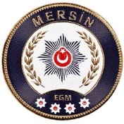 Resim ÇUKUROVA ÜTÜ MERSİN P o l i s Kol Arması 3D Plastik TPU, Yeni Tip, Cırtlı, Standart Ölçü, 1.sınıf Kalite 