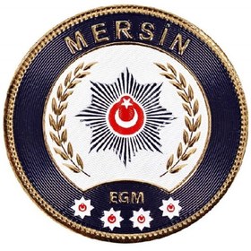 Resim ÇUKUROVA ÜTÜ MERSİN P o l i s Kol Arması 3D Plastik TPU, Yeni Tip, Cırtlı, Standart Ölçü, 1.sınıf Kalite 