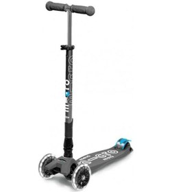 Resim Micro Maxi Deluxe Katlanabilir Volcano Grey Gri Işıklı Scooter MM 