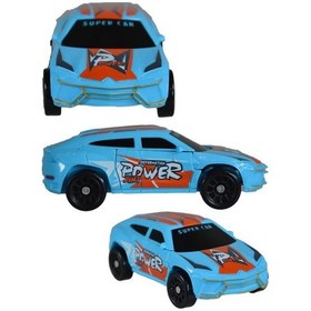 Resim Ctoy Robota Dönüşebilen Araba Mavi Gri 