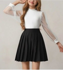 Resim LİMMODA Kız çocuğu siyah pileli etek 