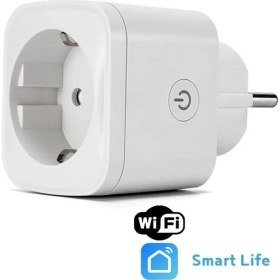 Resim Qasul Akıllı Priz Set Tuya Destekli Akım Korumalı Enerji Tüketim Takip Prizi (Telefonla Uzaktan Kontrollü) 