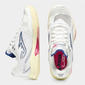 Resim Joma Tecls2602ac Electric Lady Sert & Toprak Kort Kadın Tenis Ayakkabısı - Beyaz/pembe 