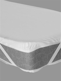 Resim Evony Bebe Alezi Sıvı Geçirmez 60x120 Cm Micro Kumaş Yatak Koruyucu Alez Beyaz 