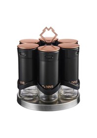 Resim Neva N3037 Sweet Premıum Bitter Niş 6 Lı Baharat Seti Siyah 
