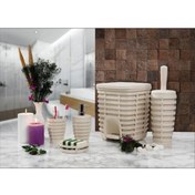 Resim Prima Nova Palm 5 Li Banyo Seti / Bej 
