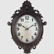 Resim Duvar Saati Kahverengi Çerçeve ÇAP:73CM x 54CM Vintage Taçlı Eksitme Dekoratif A 