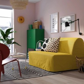 Resim IKEA Sarı Rahat Kanepe - 2'li Yataklı Kanepe 