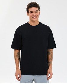 Resim Skechers M Oversize T-shirt Erkek Siyah Tshirt S2610110-3817 