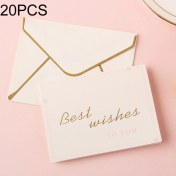 Resim 20 Adet 3d Zarflı Şükran Günü Kartı For With Envelope Diğer Krem Gökkuşağı 