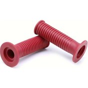 Resim Cloudstore 7/8" 22mm Kırmızı Universal Motor Tutacakları Cafe Racer Off-road Scooter 