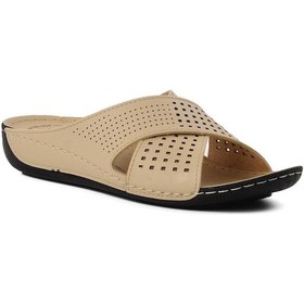 Resim Ayakmod Ayakmod 16.004 Bej Kadın Günlük Terlik 001 