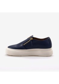 Resim Giuseppe Zanotti Fermuarlı Erkek Spor & Sneaker Ayakkabı Eu40010 Navy Blue 