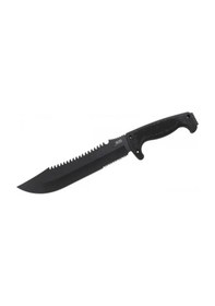 Resim F03t Kamp Tırtıklı Testereli Outdoor Pala / Bıçak 39 Cm - Kauçuk Saplı 