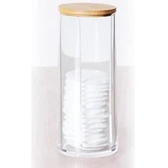 Resim Storemax Ahşap Kapak Disk Pamukluk Organizeri 