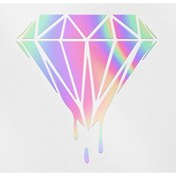 Resim CybillStore Akışkan Elmas Hologram Sticker 17 X 17 CM 