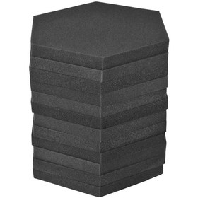 Resim Geeksen 12'li Paket - Yüksek Yoğunluklu Akustik Köpük Paneller, Ses Yalıtımı İçin Duvar Ve Tavan Kaplaması 