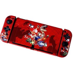 Resim Jzcat Nintendo Switch Oled Kılıf Oyun Temalı Bölünmüş Kılıf-oz04 
