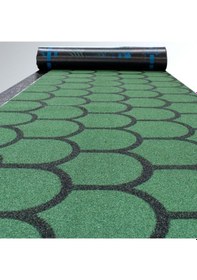 Resim Arduazlı Kumlu Rulo Shingle Şingıl Membran, Yeşil, 4 Mm, Yonca Desen, 1 Rulo 10 M2 