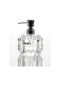 Resim Mien Men 1547 Akrilik Gri Şeffaf Sıvı Sabunluk 15x8x8 Cm Şeffaf 