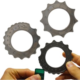 Resim BİRRDESİGN Köşe (radius) Ölçüm Çemberi, Mühendislik Kumpas Tartı Ölçü Metre 