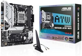 Resim ASUS B650M-AYW WIFI AM5 ANAKART + Amd Ryzen 7 7800X3D AM5 ANAKART+İŞLEMCİ BUNDLE 