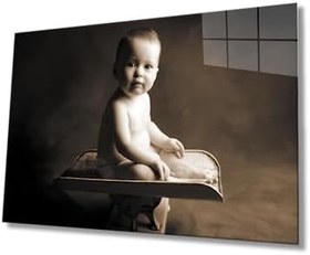 Resim Miyrem Bebek Cam TabloBaby Table 72X46- myrm7507 