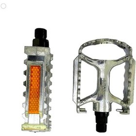 Resim Bisiklet Pedal Sılver Alüminyum Dar Slet Pedal Sılver Alüminyum 