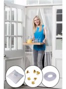 Resim Go İthalat Mıknatıslı Kapı Sinekliği Tül Perde 105 x 210 cm (5324) 