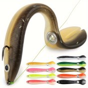 Resim 5 adet 7cm/10cm Biyonik Yumuşak Yılan Balığı, Sahte Balıkçılık Yemleri Minnow Bass Blackfish Catfish için, Tatlısu Balıkçılığı İçin Balıkçılık Takımı 