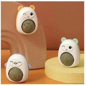 Resim Ayıcıklı Kedi Otu Yalama Topu 