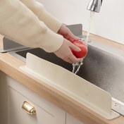 Resim Silikon Malzeme Lavabo Sıçrama Koruyucu Mutfak Bulaşık Yıkama Tezgahı Su Geçirmez Emici Mat Ev Tipi El Yıkama Üstü Su Engeli 
