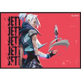 Resim Valorant Jett Gaming Oyuncu Mouse Pad 