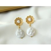 Resim Roze & More Incili Küpe Nikah Küpesi Gelin Küpesi 