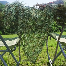 Resim Outdoor Shelter ve Çatı Kapakları için Ağır Hizmet Kamuflaj Ağı, Ayarlanabilir İpli Kapatma ile Dayanıklı Fileli Kumaş, Kamp, Piknikler, Plaj, Arka Bahçe için Taşınabilir Güneşlik Ağı 