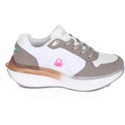 Resim Benetton Kadın Sneakers Beyaz - Gri 