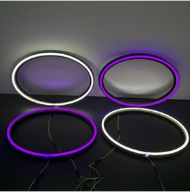 Resim MOTTOMOR 6x9 OVAL NEON MİD KASNAĞI HOPARLÖR KAPAĞI AMBER TAKIM OTO ARABA 