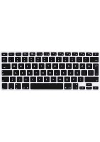 Resim iOS Apple Uyumlu MacBook Air 13’ 2017 A1466 Zore Klavye Koruyucu Silikon Ped Siyah 