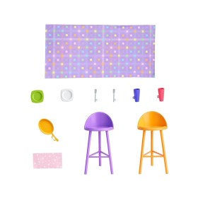 Resim HRJ77 Barbienin Yeni Portatif Evi 2024 (Sarı Saçlı Bebek Dahil) 