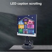 Resim EN SİGA Araba cam üzerinde LED ekran paneli cep telefonu APP kontrolü tam renkli araba mobil reklam ekranı 