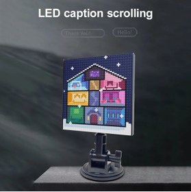 Resim EN SİGA Araba cam üzerinde LED ekran paneli cep telefonu APP kontrolü tam renkli araba mobil reklam ekranı 