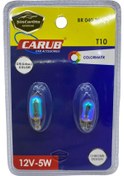 Resim Carub Diadem Ampul Krom Amber Park Ampulü T10 Wy5w 12v Turuncu Işık Colormatik 2'li Takım 00 Şüscaroto Aksesuar 